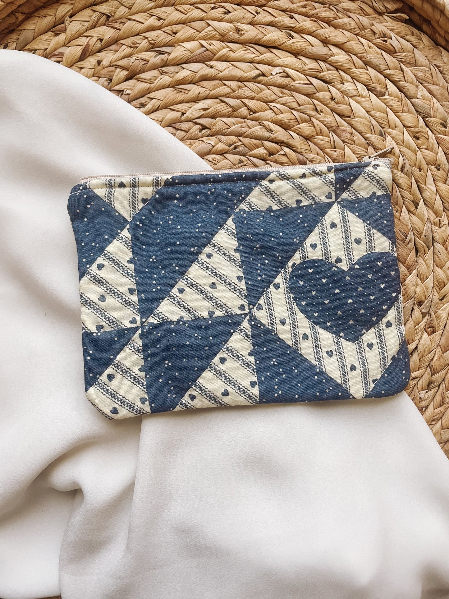 Quilted Zipper Pouch