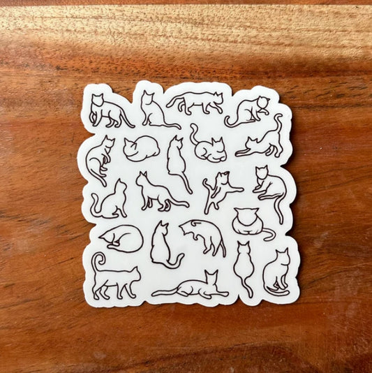 All Things Cats Sticker I Chelsea Anne Co