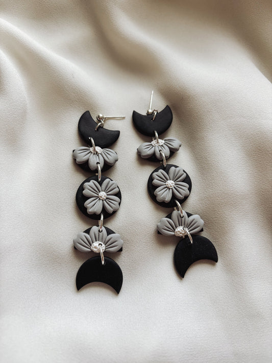 Spooky Moon Phase Earrings