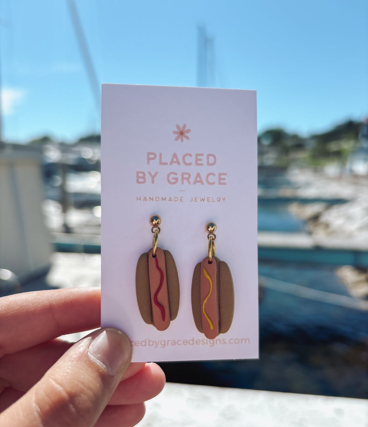 Hot Dog Earrings