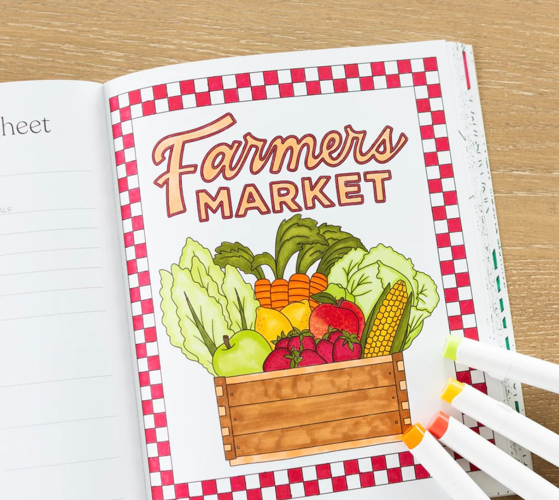 Farmers Market Coloring Book