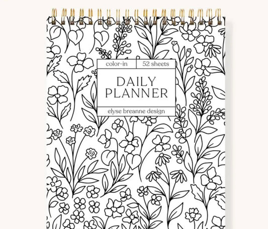 Color-In Spiral Daily Planner