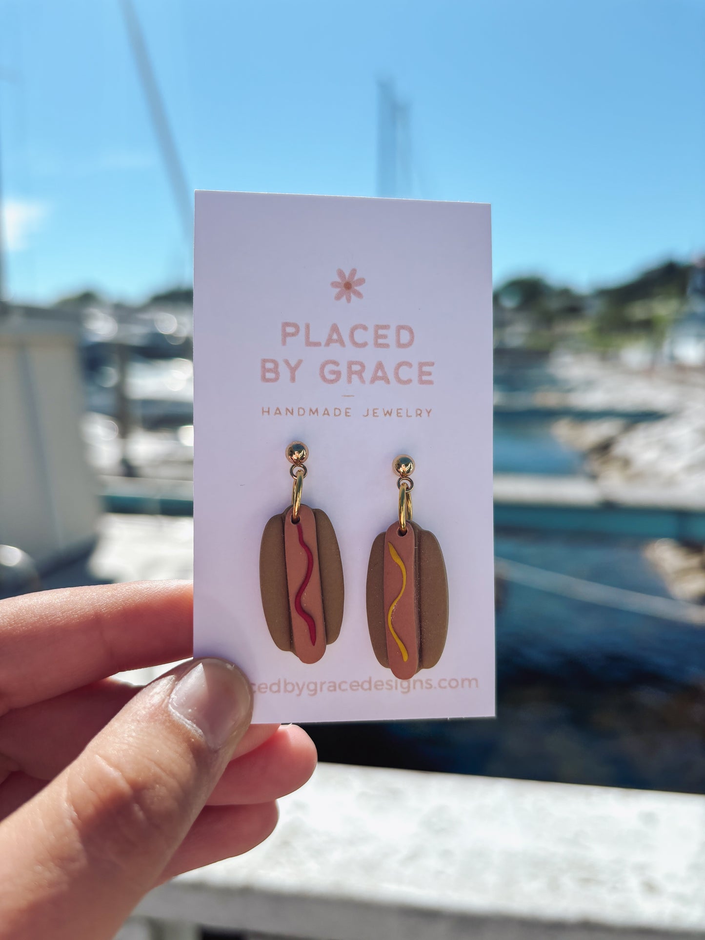 Hot Dog Earrings