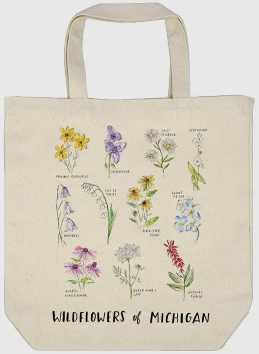 Michigan Wildflower Tote Bag