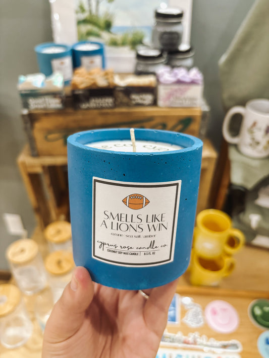 Smells Like A Lions Win Candle, 8oz