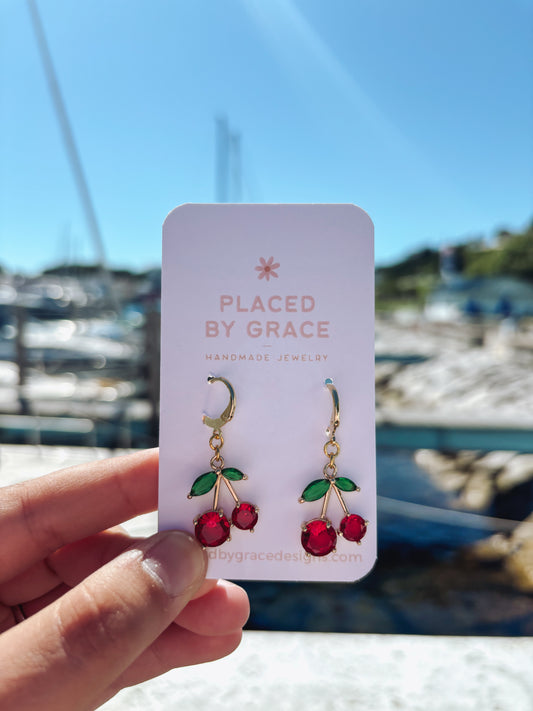 Cherry Charm Earrings