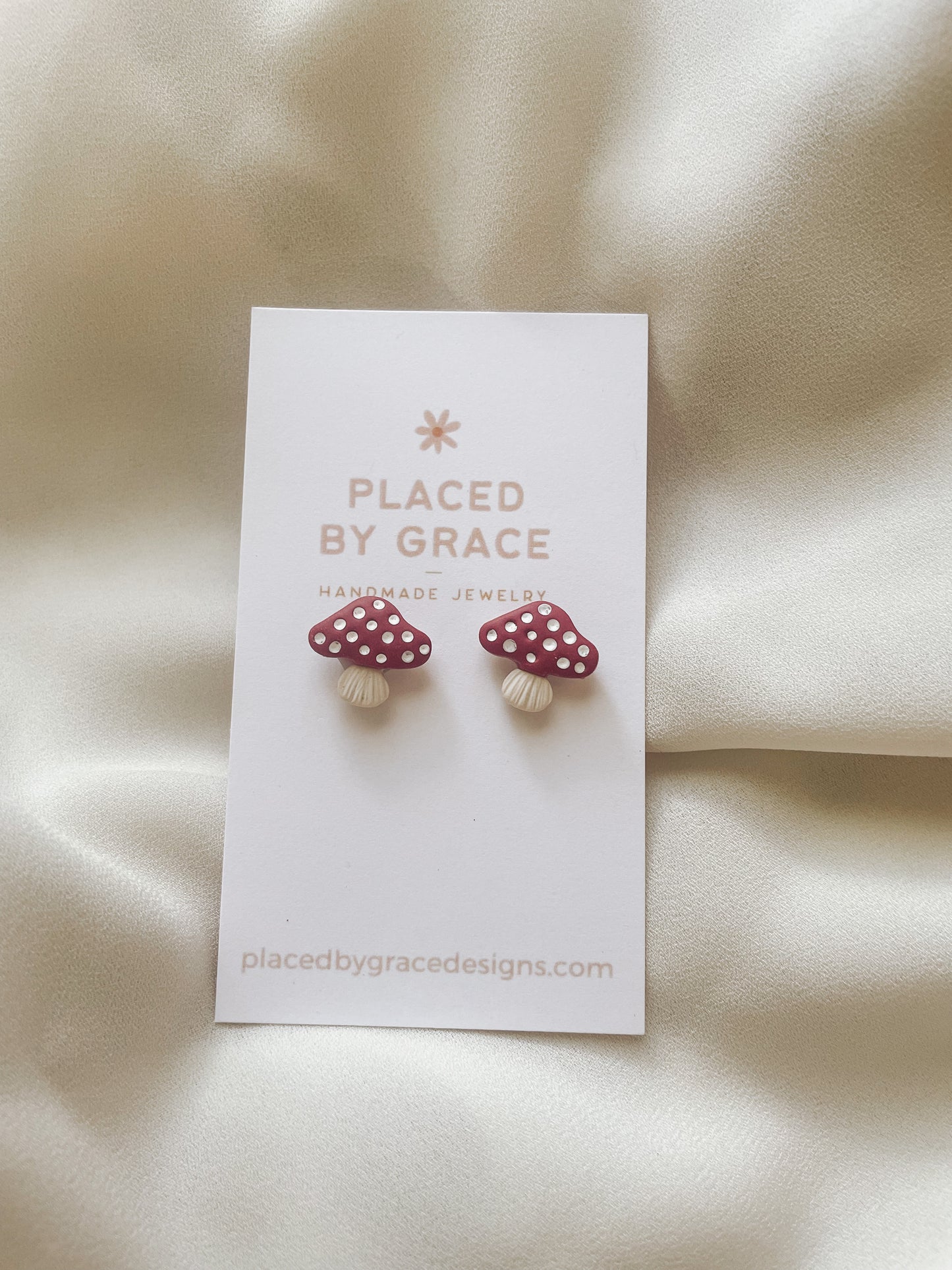 Red Mushroom Studs