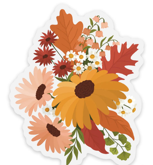 Fall Foliage Bouquet Sticker