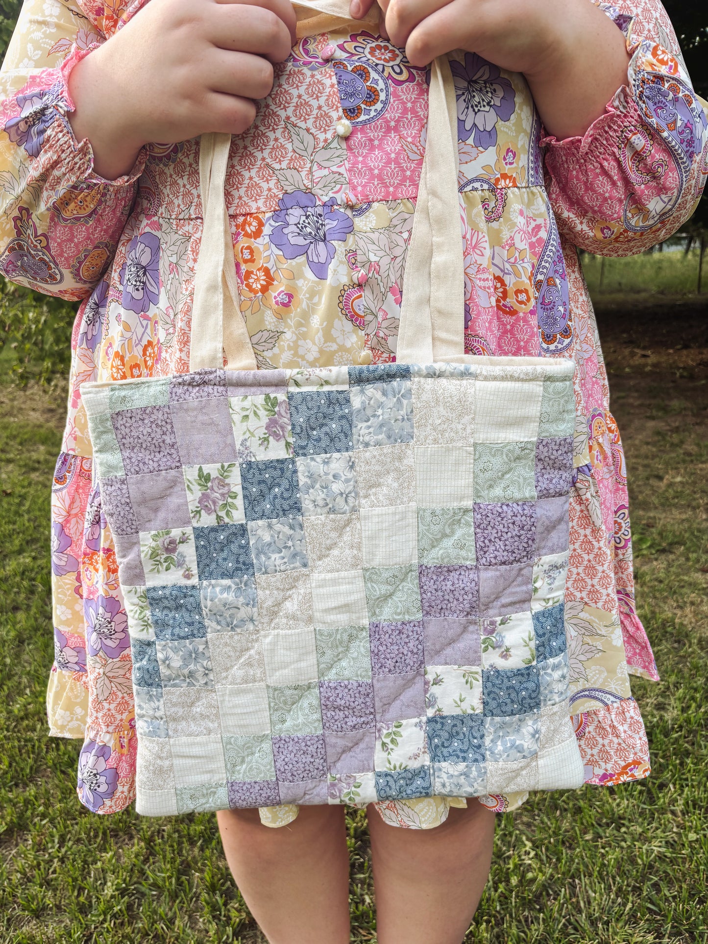 Handmade Quilted Tote Bag