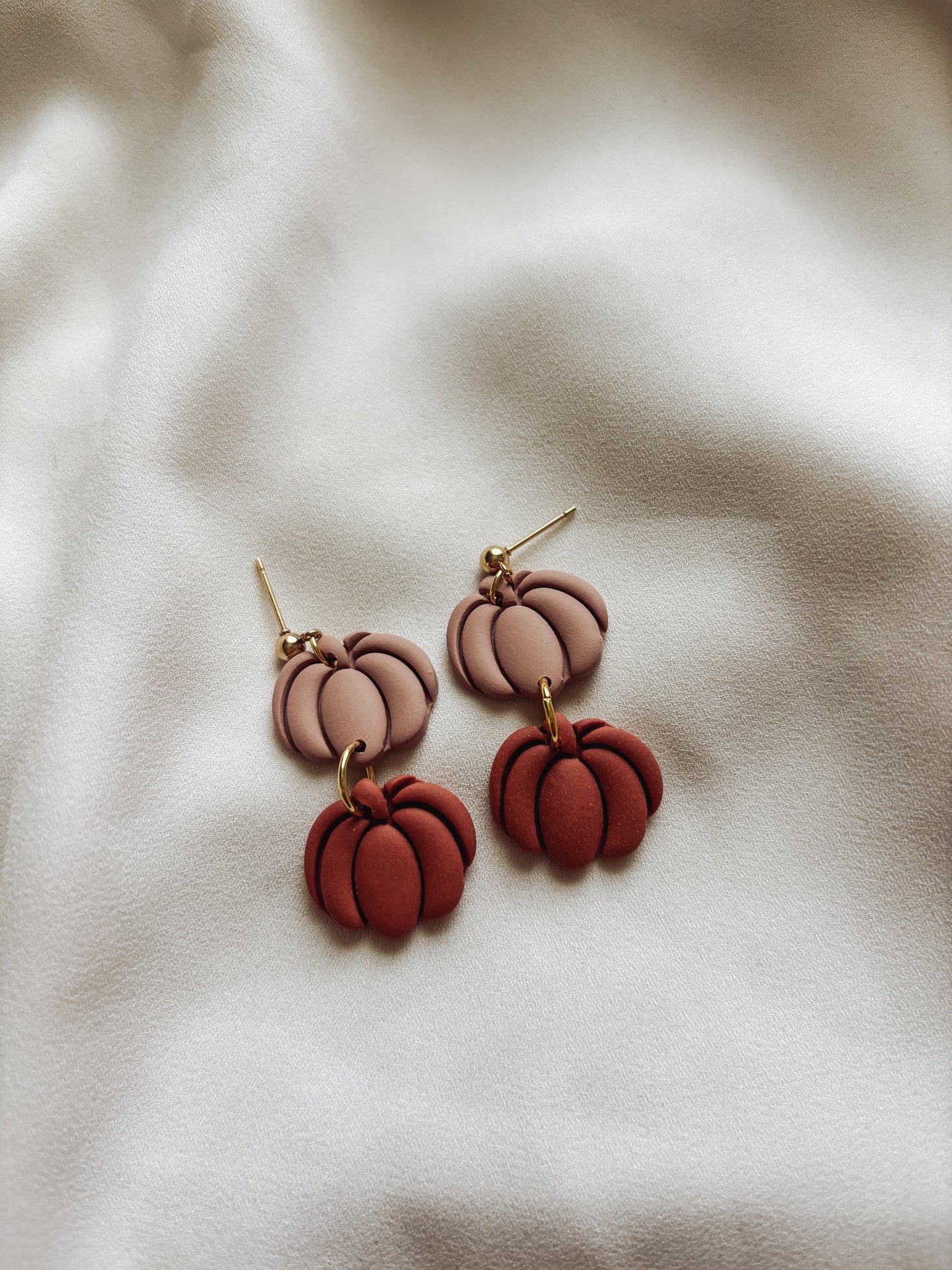 Stacked Pumpkin Earrings