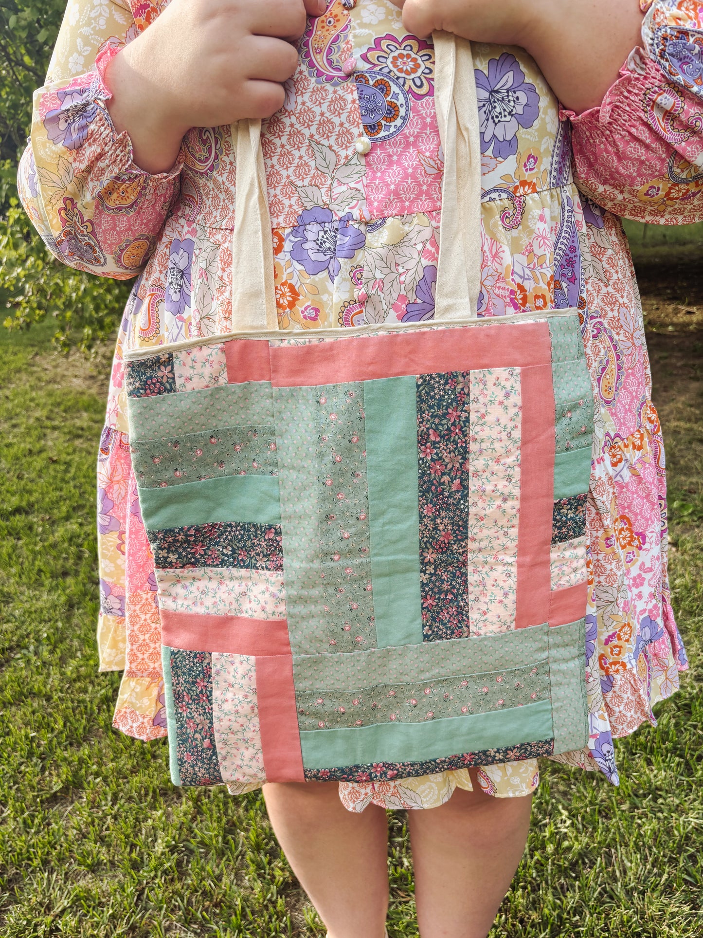 Handmade Quilted Tote Bag