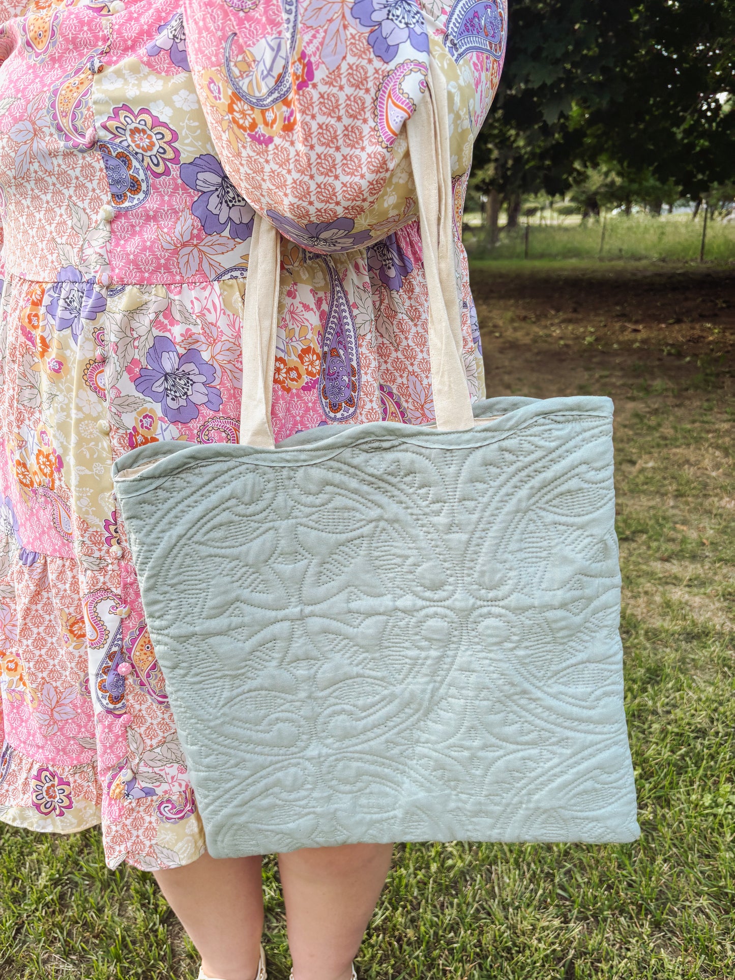 Handmade Quilted Tote Bag