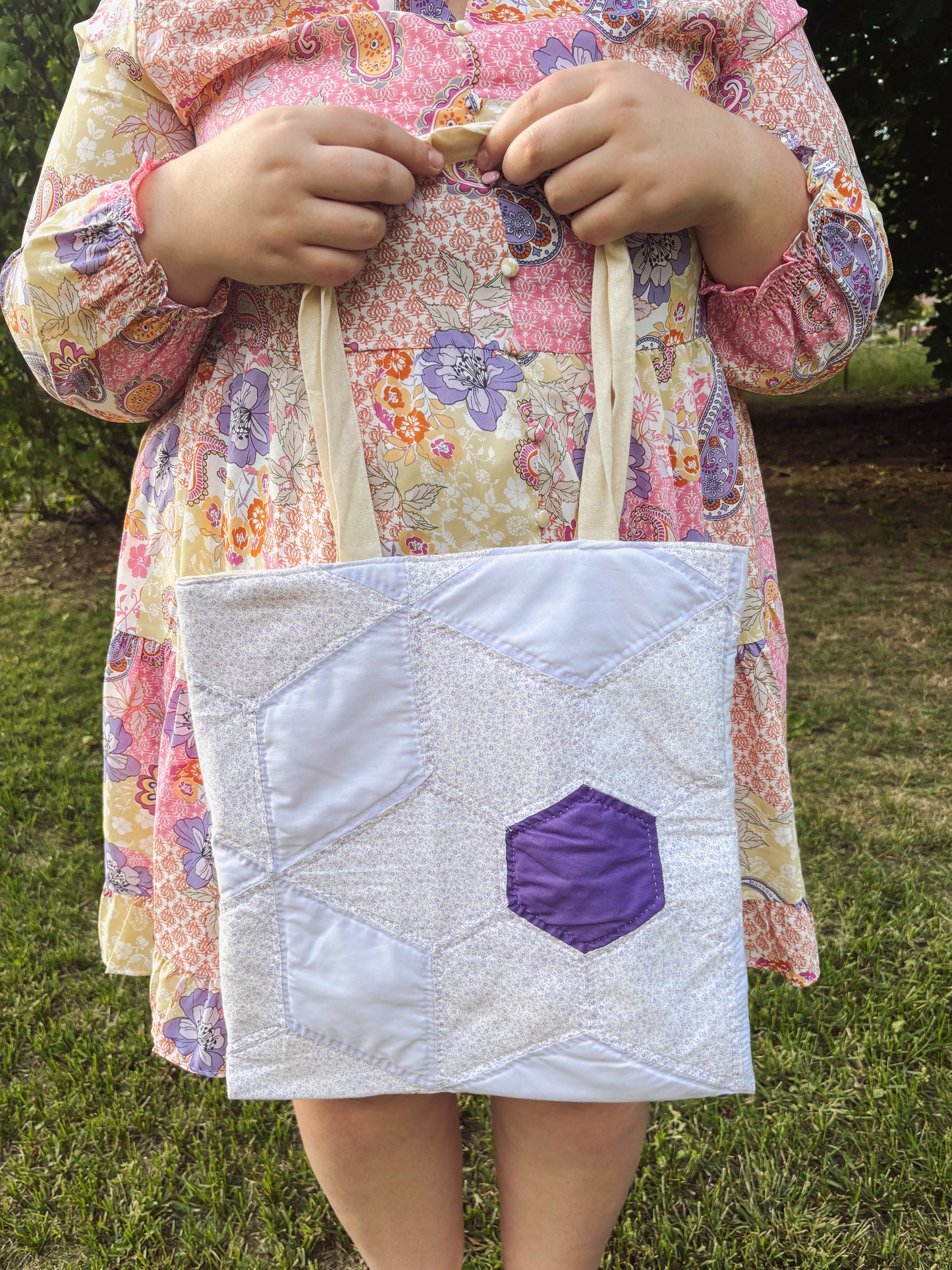 Handmade Quilted Tote Bag