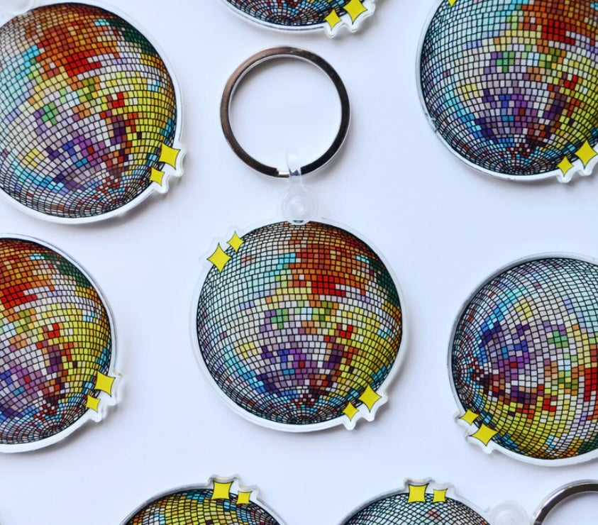 Disco Ball Keychain