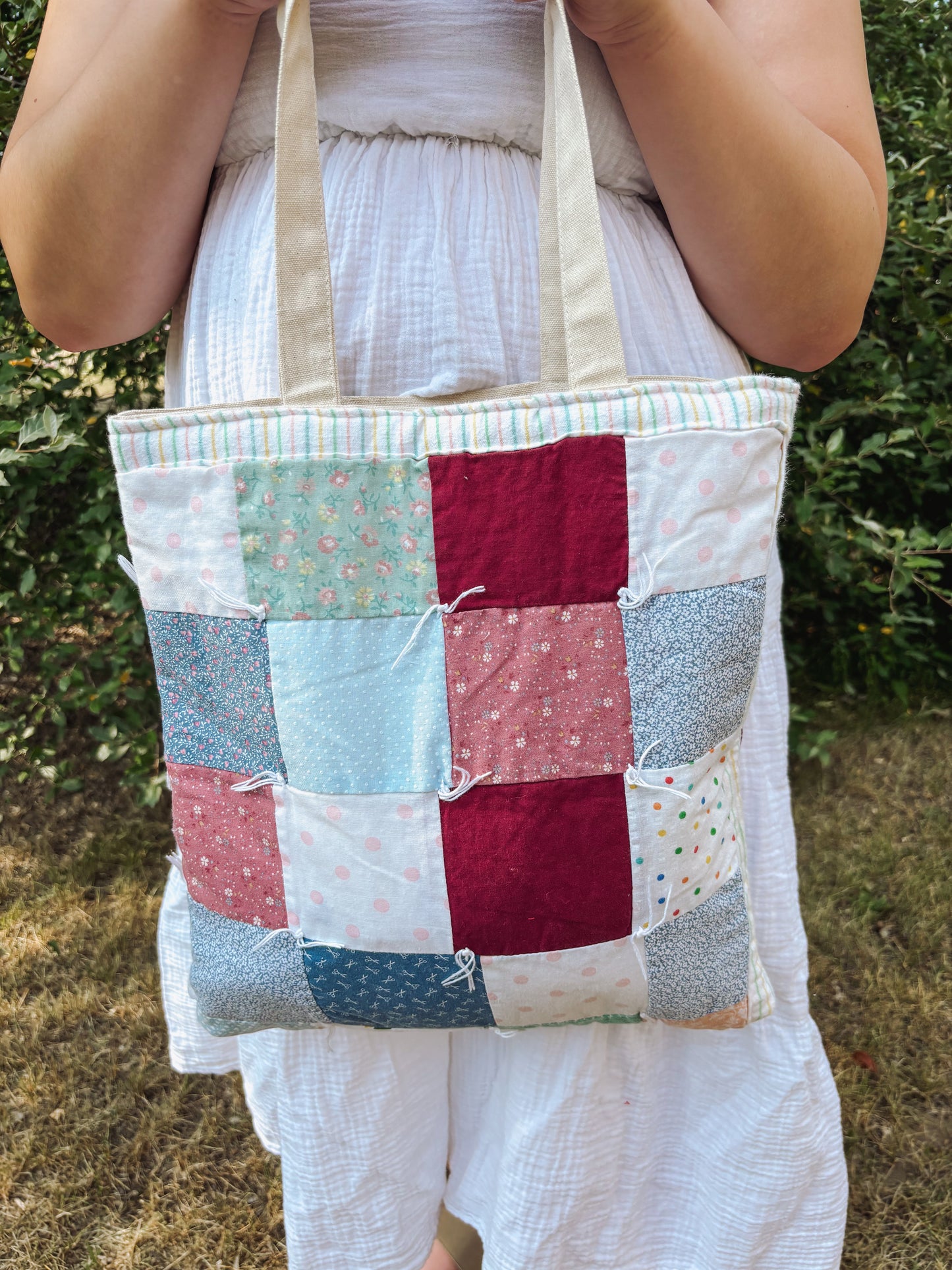 Handmade Quilted Tote Bag