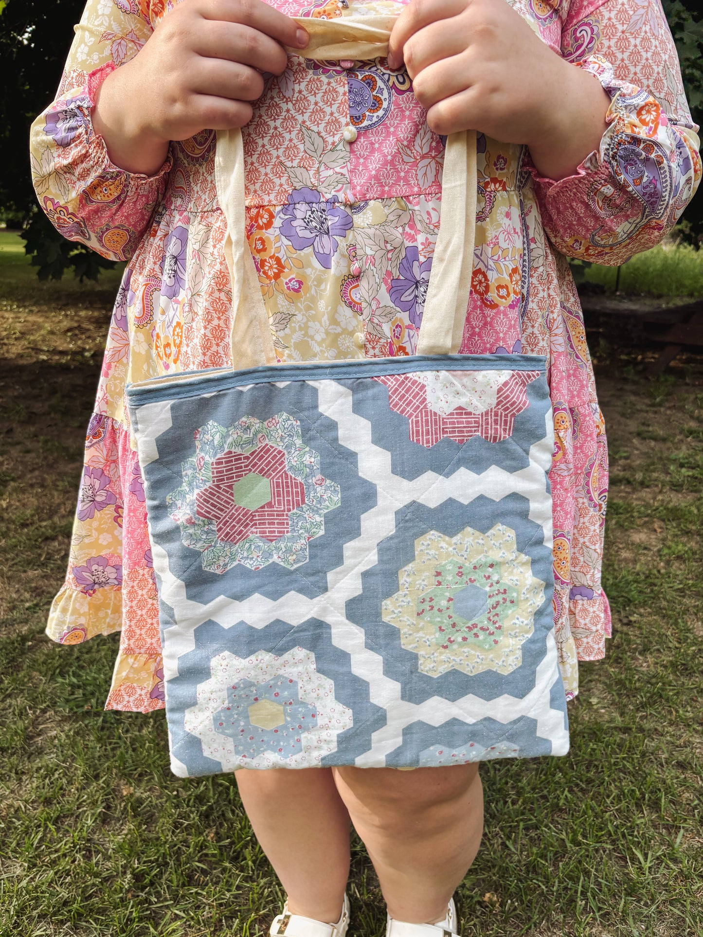 Handmade Quilted Tote Bag