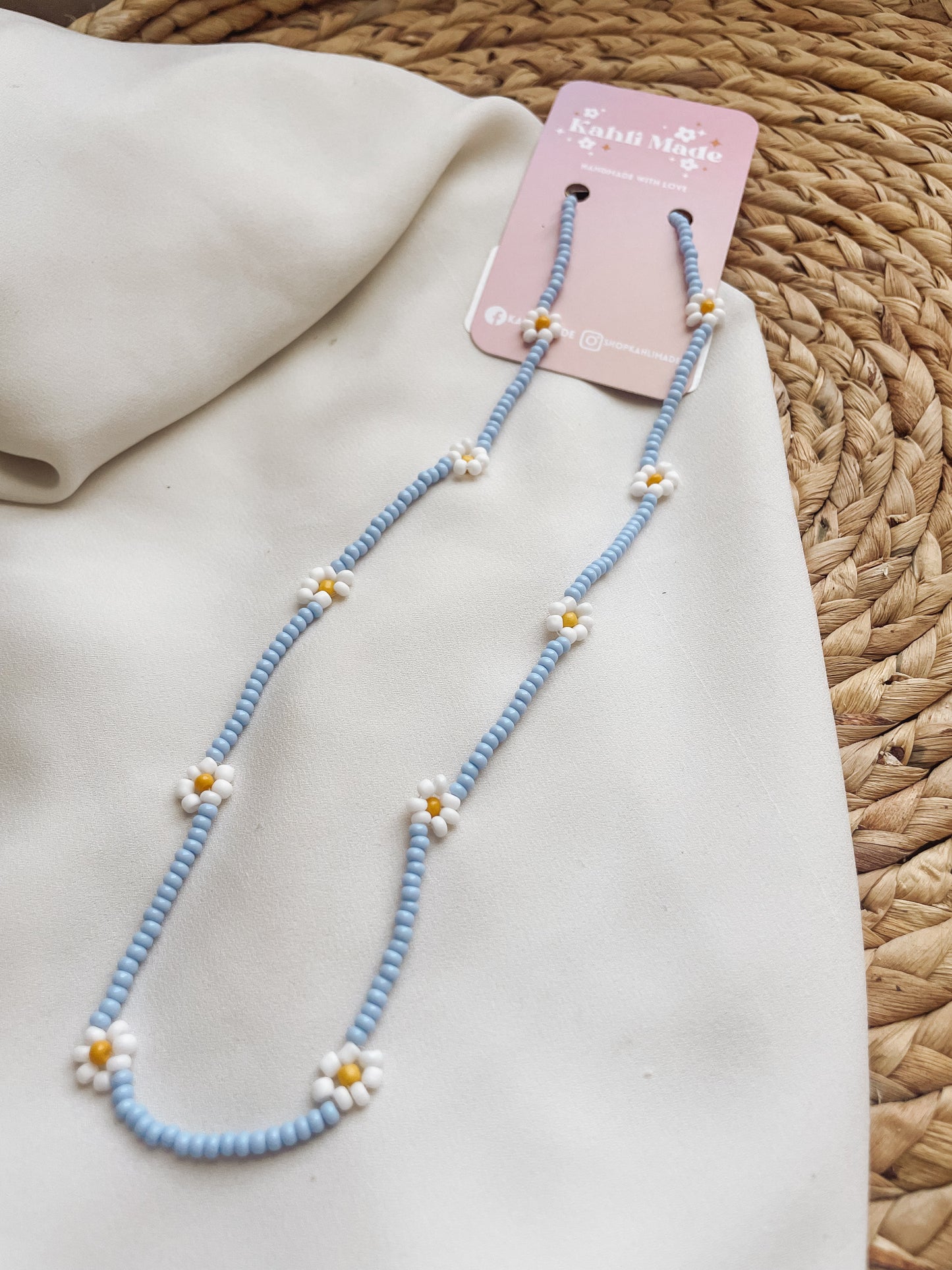 Daisy Beaded Necklace