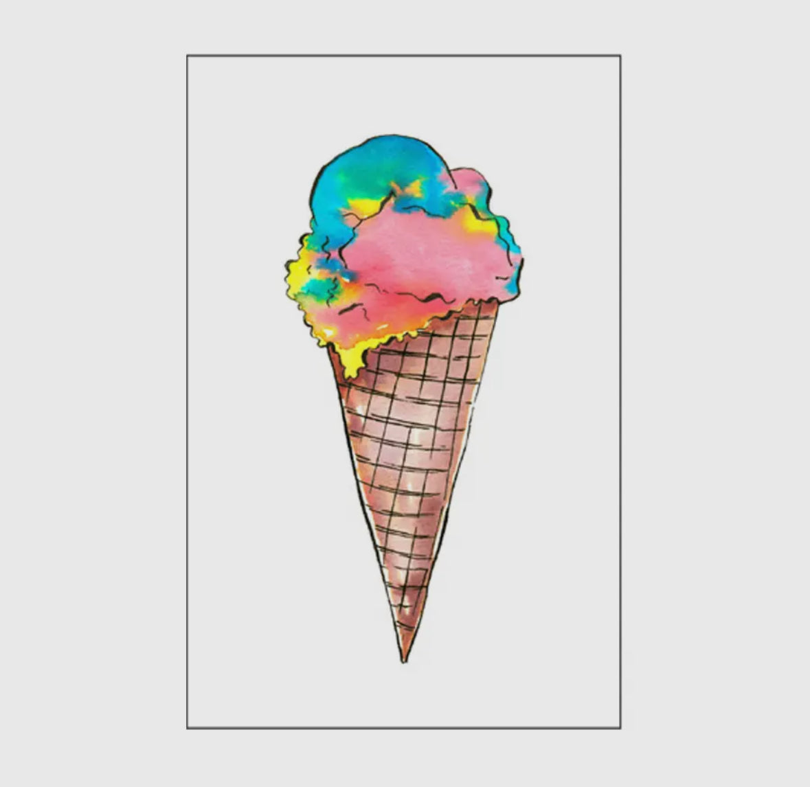 Superman Ice Cream Postcard