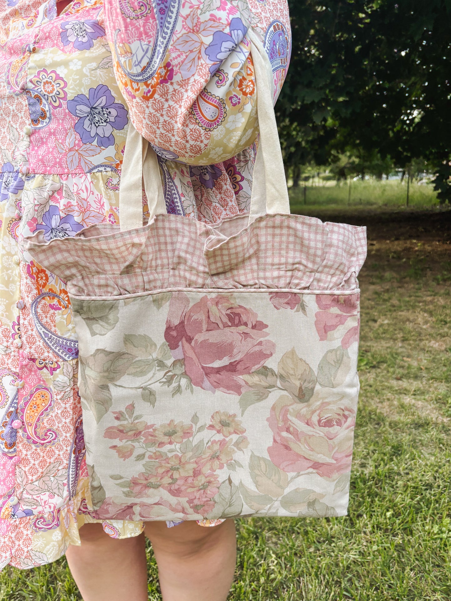 Handmade Quilted Tote Bag