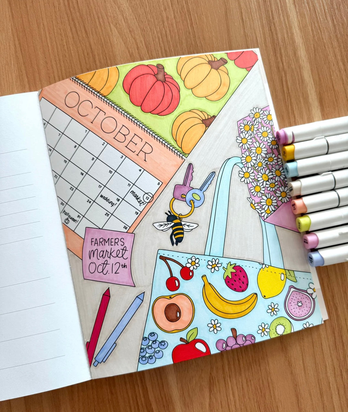 Farmers Market Coloring Book