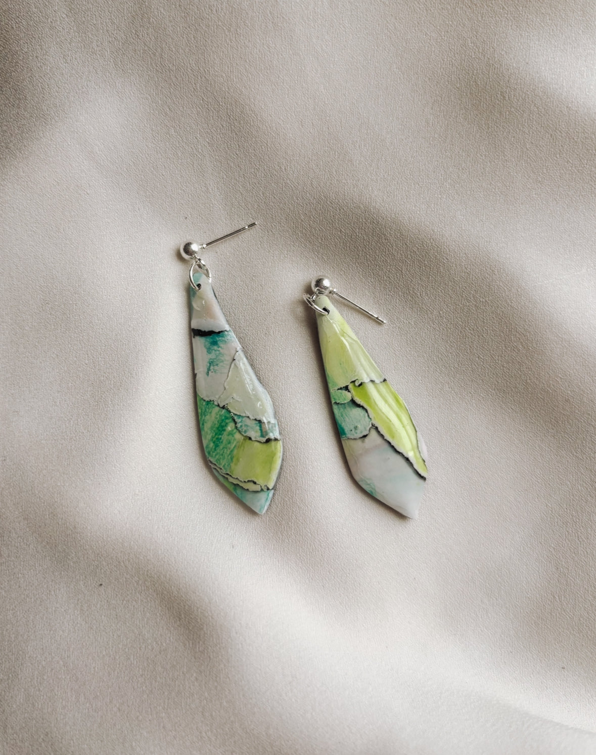 Watercolor Dagger Earrings