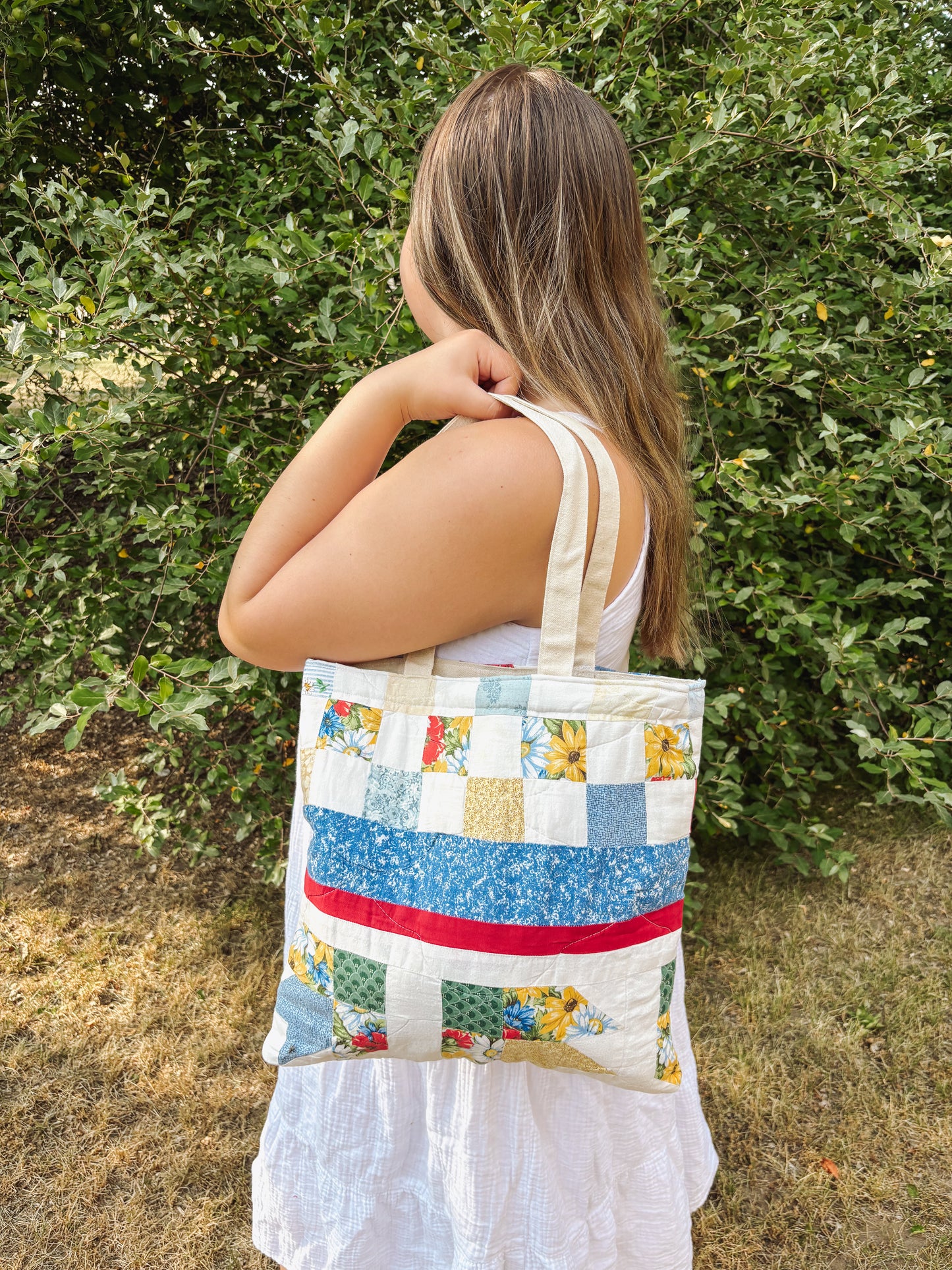 Handmade Quilted Tote Bag