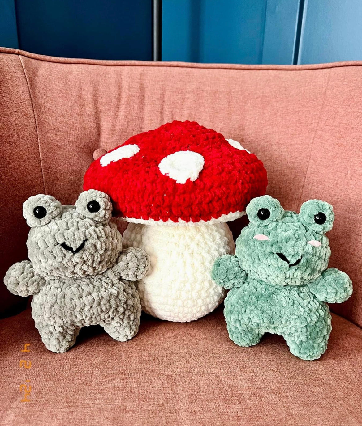 Hand-Crocheted Large Mushroom