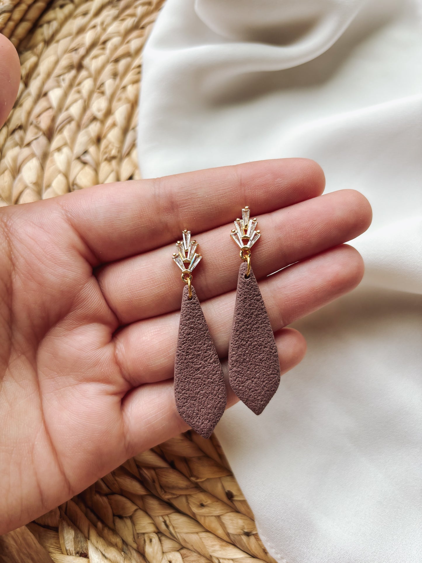 Chocolate "Diamond" Earrings