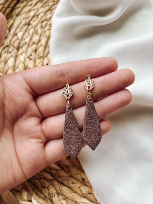 Chocolate "Diamond" Earrings