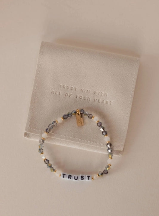 Trust Bracelet with Bible Verse Pouch